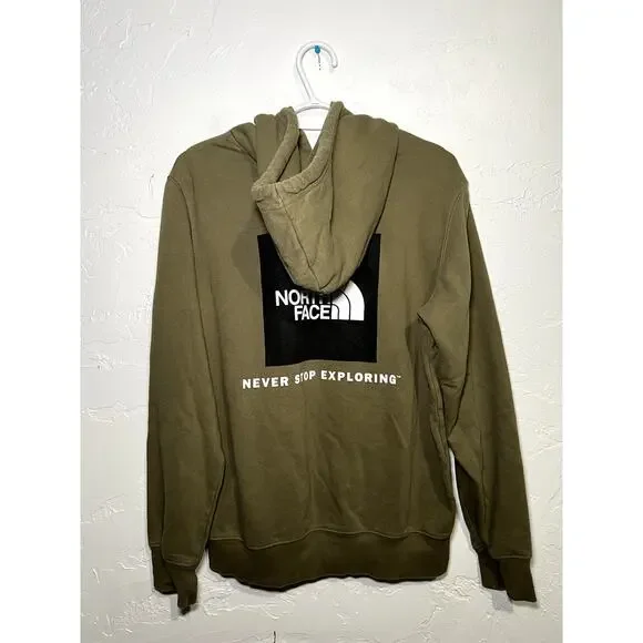 The North Face army green hoodie‎ mens small classic casual streetwear outdoor - Picture 2 of 6